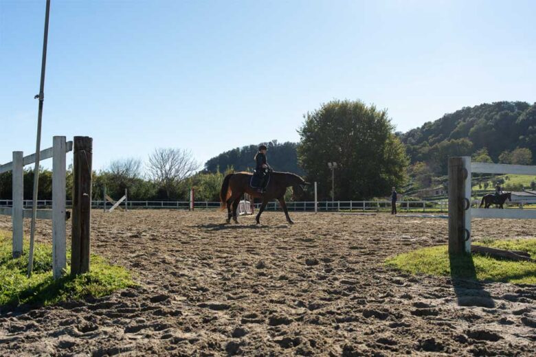 5 campi ostacoli di cui uno coperto, 12 km di piste, ostacoli di campagna sparsi per la Tenuta